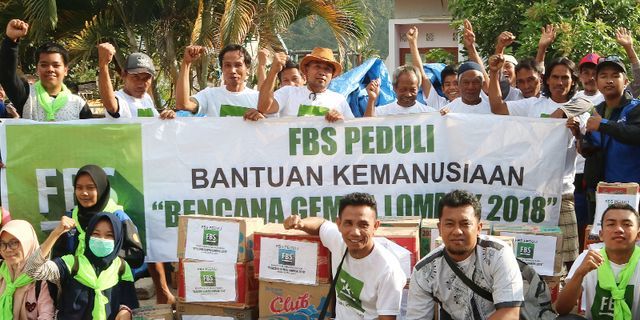 FBS giúp đỡ người dân tại đảo Lombok bằng viện trợ nhân đạo