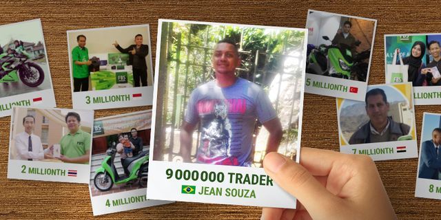 Chào mừng trader may mắn thứ 9 triệu của chúng ta!